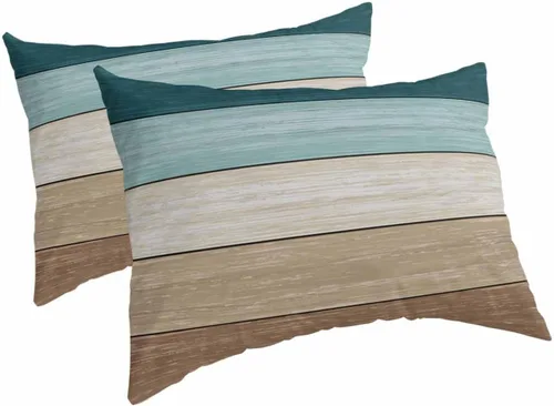 Vista 8 de Fundas de almohada de tamaño estándar, 2 paquetes de fundas de almohada suaves decorativas para sofá y sillón, funda de cojín lumbar con cierre