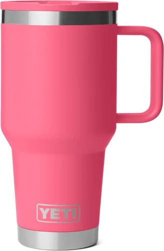 Vista 15 de YETI Rambler - Taza de viaje de 30 oz con tapa con pajita abatible - Acero inoxidable, aislada al vacío, a prueba de fugas, compatible con Negro