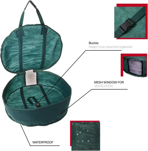 Vista 3 de LAMINET Fundas de herramientas multiusos para exteriores, bolsa de herramientas para manguera de jardín para cable de carga EV, cables de puente