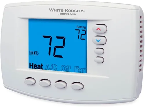 Vista 2 de White-Rodgers Serie 90 azul, termostato programable, 1F95EZ-0671