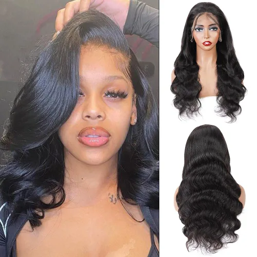Vista 18 de Cabello humano ondulado con cierre frontal de encaje HD 4 x 4, cierre de encaje con cabello de bebé, cabello humano 100% virgen brasileño