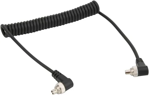 Vista 8 de Cable de sincronización de línea flash de PC a PC, 39.4 in, macho a macho, cable de sincronización de PC para cámara y luz de flash, cable