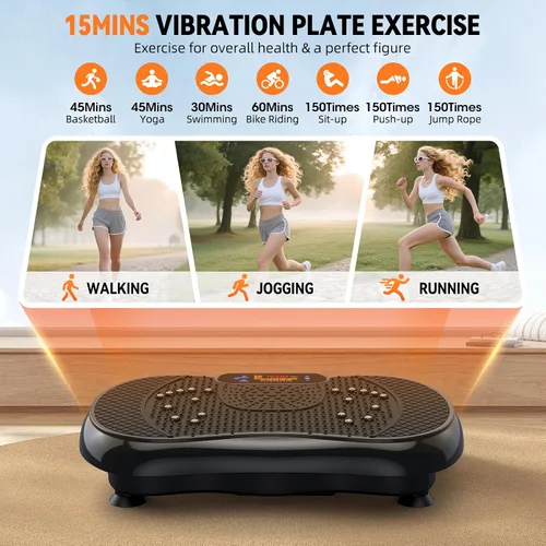 Vista 5 de PBYRD Vibration Plate Exercise Machine for Lymphatic Drainage Weight Loss