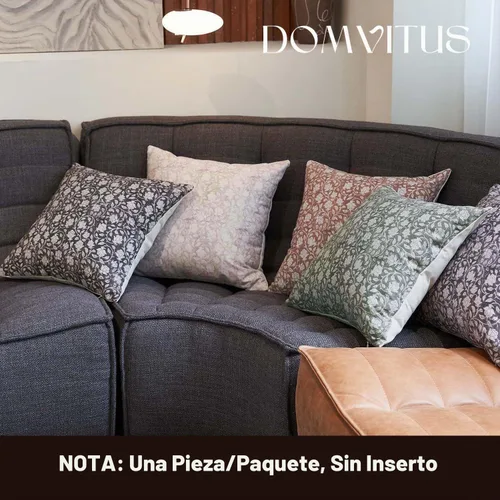 Vista 7 de DOMVITUS Fundas de almohada florales de 18 x 18 pulgadas, fundas de almohada para sofá, funda de almohada con estampado floral, fundas decorativas