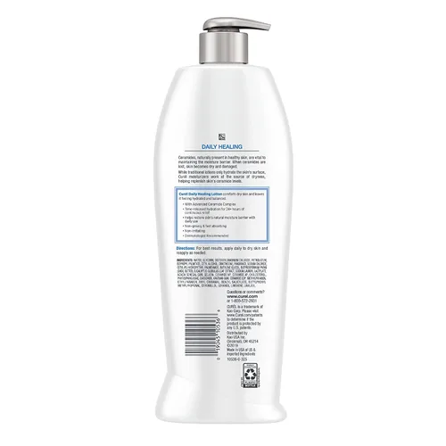Vista 6 de Curel Daily Healing Moisture Loción corporal de fórmula original, 13 onzas líquidas (paquete de 2)