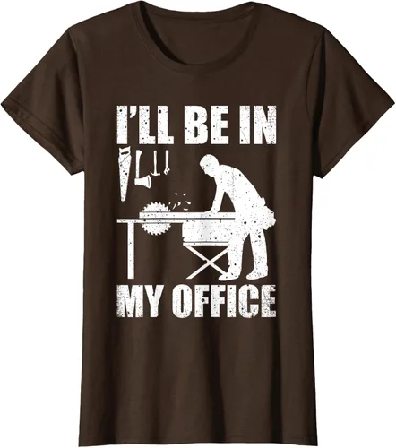 Vista 24 de Camiseta divertida de manga corta para hombre, carpintería, carpintería, carpintería, regalo Negro