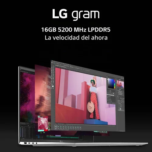 Vista 8 de LG gram (2022) Laptop 15Z90Q con pantalla táctil de 15.6", Intel Core i7 de 12ª generación, 16 GB de RAM, SSD de 512 GB, Windows 11, Gris
