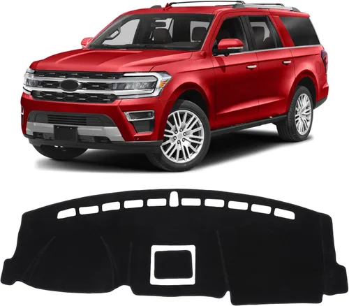 Vista 58 de KUST Funda negra para salpicadero compatible con Tesla Modelo Y Modelo 3 2017-2023, accesorios para el modelo Y Modelo 3, tapete antideslizante