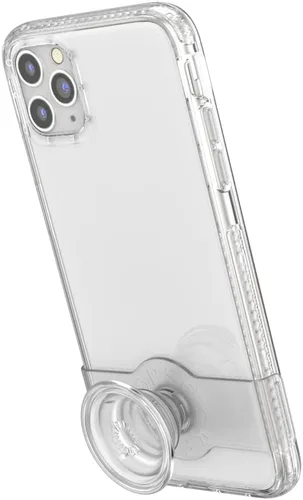Vista 4 de PopSockets: Funda para iPhone 11 Pro Max y iPhone Xs Max con agarre y deslizamiento para teléfono, funda para iPhone Pro Max/XS Max, transparente