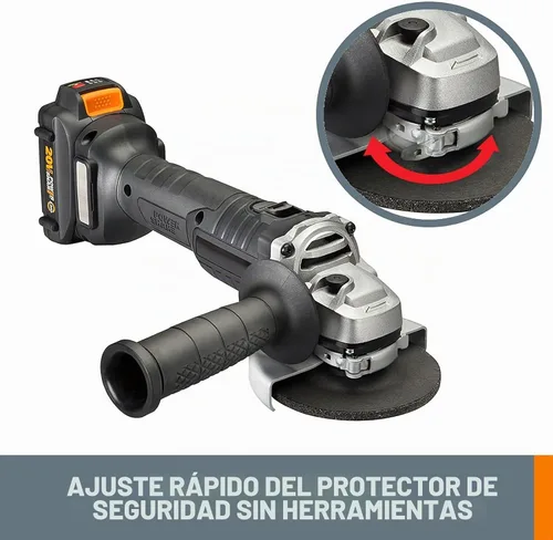 Vista 6 de WORX Amoladora angular inalámbrica de 4.5 "sin escobillas de 20V, WX812L