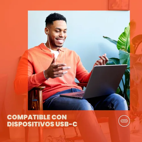 Vista 6 de JBL Tune 310C - Auriculares intraurales de alta resolución con cable, cable plano sin enredos, control remoto de 3 botones con micrófono (blanco)