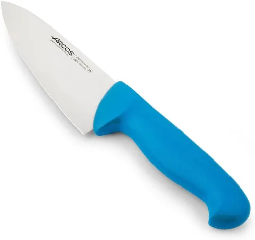 Vista 11 de Arcos Cuchillo de chef de acero inoxidable nitrum de 6 pulgadas y hoja de 5.906 in. Cuchillo de cocina profesional multiusos. Mango ergonómico