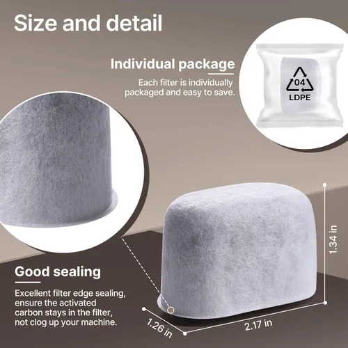 Vista 5 de ICEPURE Filtro de agua de repuesto para máquina de café Breville BWF100 BWF100NA BES980XL BES920XL BES900XL BES860XL BES870XL Barista Espresso