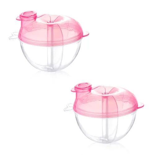 Vista 8 de Accmor Dispensador de fórmula para bebés para alimentación sobre la marcha, contenedor de fórmula antiderrames de tres compartimentos para llevar