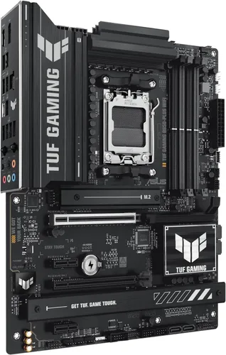 Vista 5 de Micro Center AMD 9800X3D Processor with ASUS TUF Gaming B850 PL Motherboard Combo de placa base de CPU, listo para AI, 14+2+1 etapas de 80 A, DDR5