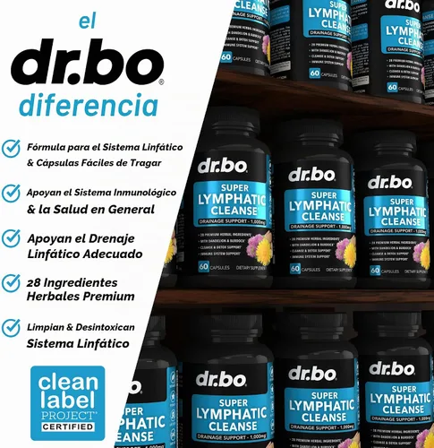 Vista 4 de Suplementos de Drenaje Linfático en Píldoras - Apoyo Linfático Limpieza Total Herbal Productos Echinacea, Jengibre, Diente de León, Raíz Roja