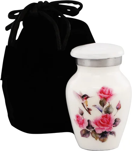 Vista 16 de Urnas de Recuerdo de Mariposa y Colibrí para Cenizas Humanas - Urnas Decorativas, Urnas para Cenizas Humanas Mujer y Hombre, Urnas para Cenizas
