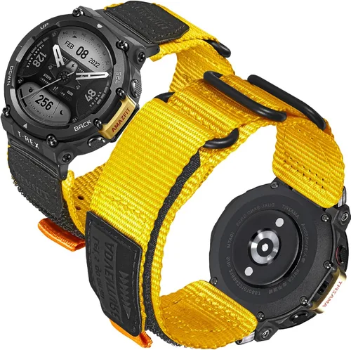 Vista 7 de torbollo Compatible con Amazfit T-Rex/T-Rex Pro/T-Rex 2, correa de reloj de nailon duradera, correa de grado militar con aro y bucle hebilla