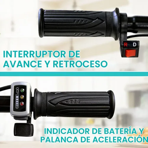 Vista 5 de Carretilla eléctrica, 24 V CC 180 W AGM Batería 330 lbs (150 kg) Capacidad máxima Barril Dump Material Debris Hauler Rojo