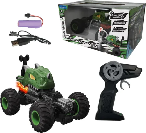 Vista 20 de LEXiBOOK - Crosslander Luminous Terrain Car, control remoto de muñeca, recargable, kit de acción electrónica, blanco/naranja