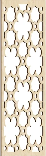 Vista 63 de 9 3/8"W x 24 3/8"H x 1/4"T Southgate Decorativos Paneles De Pared De Madera Calado, Abedul