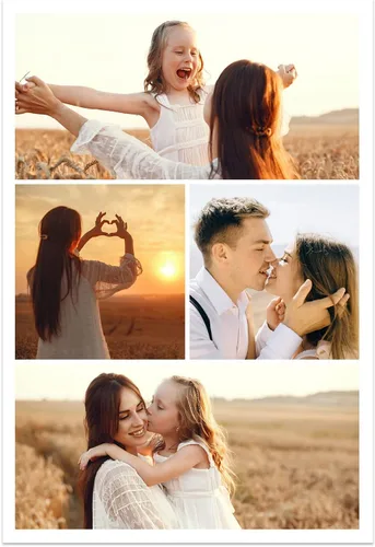 Vista 25 de CCWACPP Impresiones de lienzo de collage con foto personalizada, personalizadas, múltiples imágenes de foto en lienzo, póster personalizado, regalos