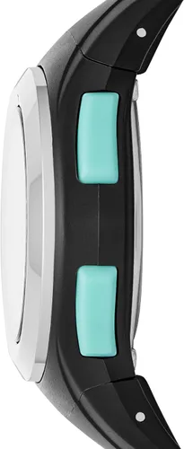Vista 2 de Skechers Tennyson - Reloj digital deportivo de cuarzo de metal y silicona para mujer