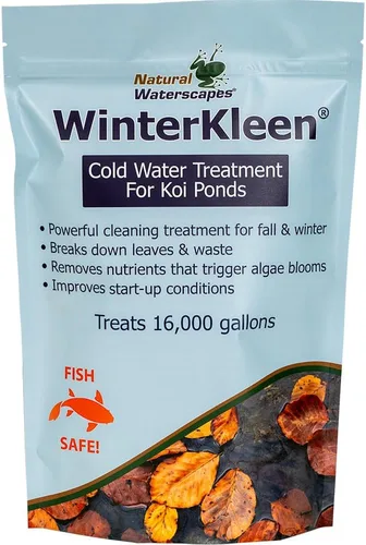 Vista 9 de WinterKleen - Bacterias de otoño e invierno para estanques Koi Pond Winterizer, digestor de hojas, limpiador natural - Potentes enzimas