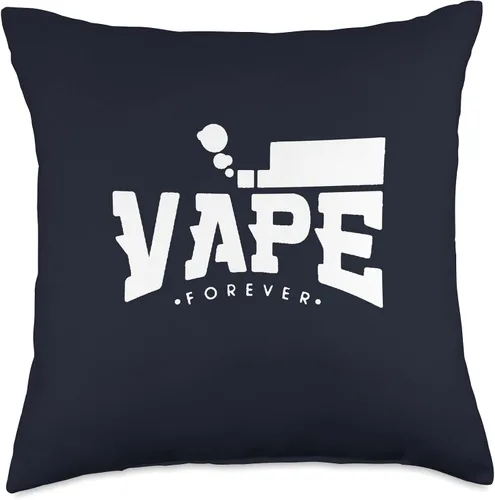 Vista 4 de Funny Vaping Vaper Vape Lovers Gift Idea & Tees Forever Vaping - Almohada de estilo gráfico, 16 x 16 pulgadas, multicolor