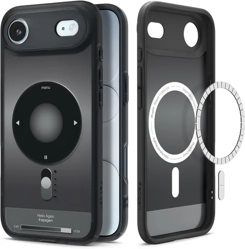 Vista 44 de Spigen Ultra Hybrid MagFit Impresión Digital Directa - Funda para iPhone 16 Pro [Diseño Personalizado][Compatible con Magsafe] - Analógica DDP