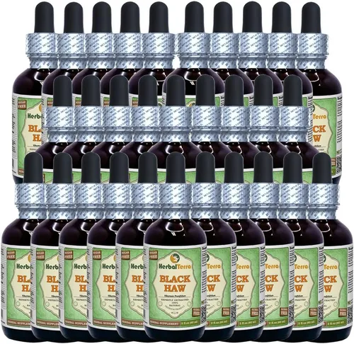 Vista 18 de Herbal Terra LLC Black Haw (Viburnum Prunifolium) Tintura, extracto líquido de corteza seca, 2 onzas