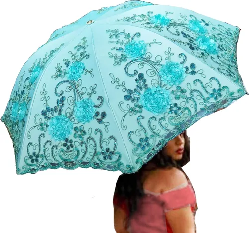 Vista 60 de WENDIN Sombrilla de encaje plegable vintage Paraguas gótico lluvia Anti-UV protección de encaje parasol cúpula Foto Props niñas sombrilla paraguas