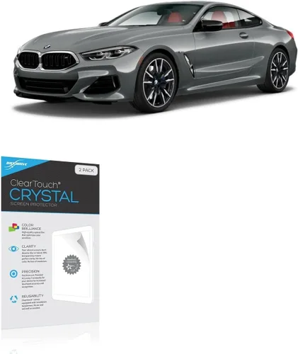 Vista 2 de BoxWave Protector de pantalla compatible con BMW 2023 M850i Coupé Display (12.3 pulgadas) – ClearTouch Crystal (paquete de 2), película HD – Protege