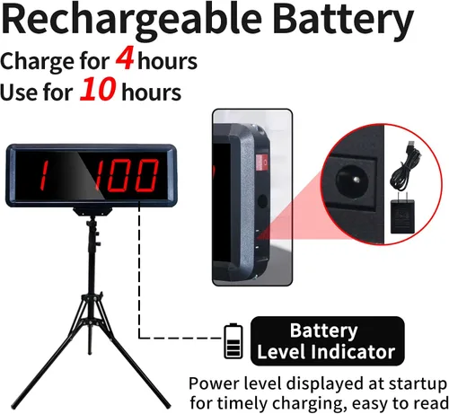 Vista 2 de Wireless Laser Timer for Sprints, Stopwatch for Track 40 60 Yard Dash, Laser Sprint Timer System, Race Clock for Running/Track Field/Speed Tranning