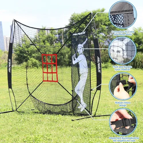 Vista 5 de Baseball Softball Batter Dummy with Adjustable Strike Zone