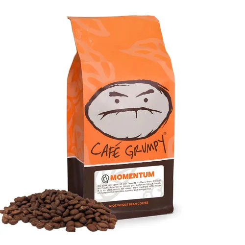 Vista 7 de Café Grumpy Café - Colombia granos enteros arábica, bolsa de 12 onzas, origen único, tostado medio, goteo, prensa francesa, vertido, cerveza fría