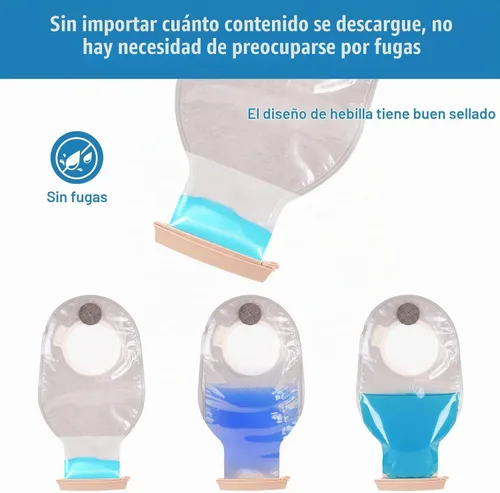 Vista 7 de 10 clips para bolsa de ostomía, abrazaderas para bolsa drenable, cierre de cola