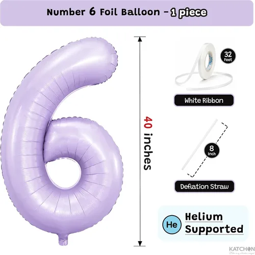 Vista 647 de KatchOn Globo negro del número 1 de 40 pulgadas, globo de feliz cumpleaños Large Mylar Number One Balloon for 1st Birthday Decorations, Foil