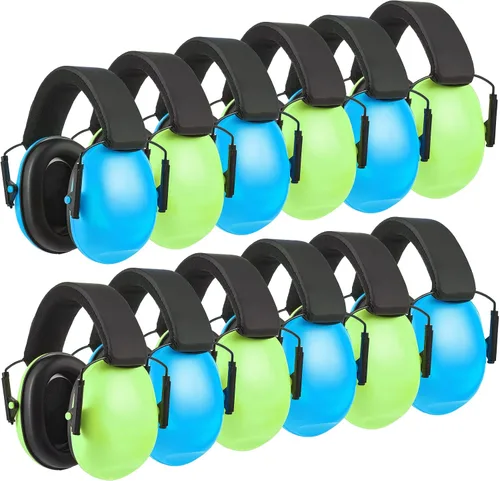 Vista 15 de Amylove 12 unidades de protección auditiva para adultos y niños, auriculares con cancelación de ruido, orejeras de tiro a granel con reducción