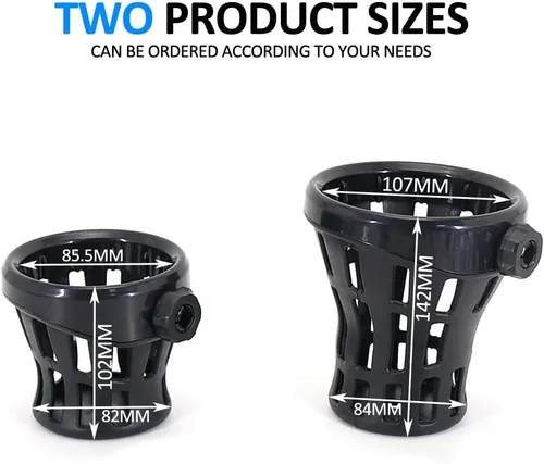 Vista 3 de Motorcycle Handlebar Cup Holder Drink Mounted for Harley Dyna Softail Electra Glide 1996-up for Honda Goldwing GL1800 Handlebar Cup Holder Drink