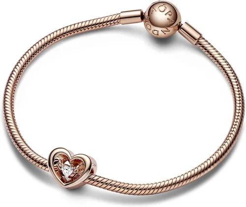Vista 3 de Charm Pandora Momentos 782493C01 Corazón radiante