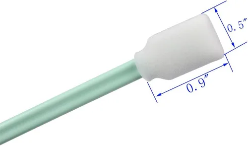 Vista 2 de LOVEDAY 100pc 5.1 "Square Rectángulo Espuma Limpieza Hisopos Palillos para Solvente Formato Impresora de Inyección de Tinta Roland Equipo Óptico