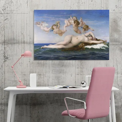 Vista 4 de LEES TOSS Alexandre Cabanel - Póster decorativo para pared, diseño de "El nacimiento de Venus", póster decorativo para habitación, estética, sala