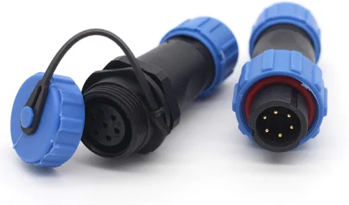 Vista 8 de SP13 2pin/3pin/4pin/5pin/6pin/7pin/9pin conector de cable de aviación, enchufe impermeable IP67, conector de equipo de luz LED