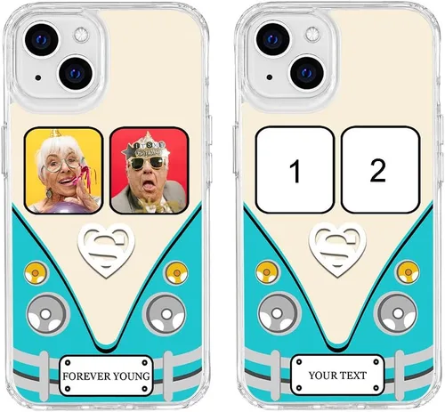 Vista 150 de Funda de teléfono personalizada para Apple iPhone 8 Plus iPhone 7 Plus, personalizada con foto, imagen, texto, imagen, diseño de imagen