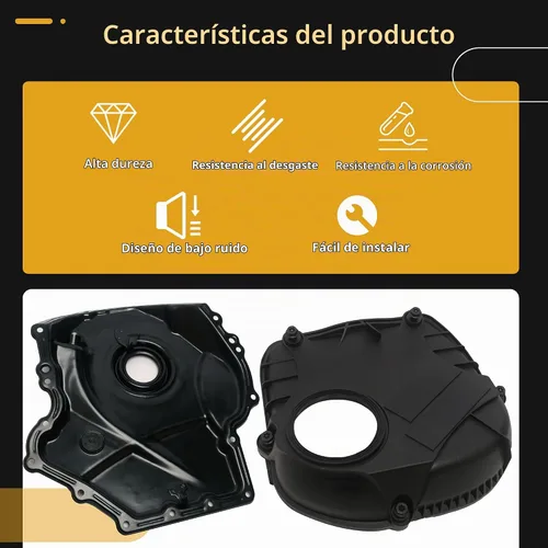 Vista 5 de Tapa de cadena de distribución de motor con junta, para VW Beetle/Jetta/Tiguan para Passat/Sharan/Scoricco/Golf/GTI/EOS/CC, para Audi