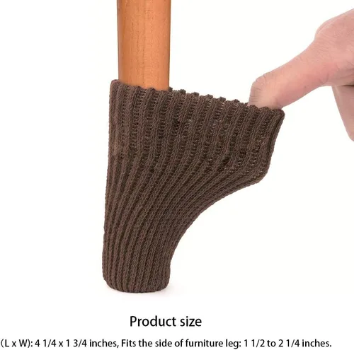 Vista 3 de Calcetines de lana tejida para muebles/protector de piso para patas de silla BCP, 16 unidades, 89000000000