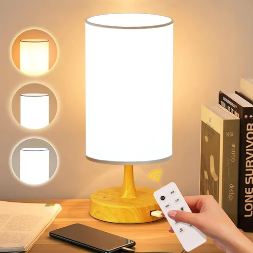 Vista 10 de Lámpara de terapia de luz Caromolly, luz de 10000 lux con control remoto, 3 temperaturas de color y 4 niveles de brillo y temporizador, lámpara