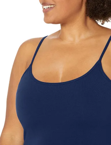 Vista 3 de Hanes - Cami de algodón elástico para mujer con sostén integrado