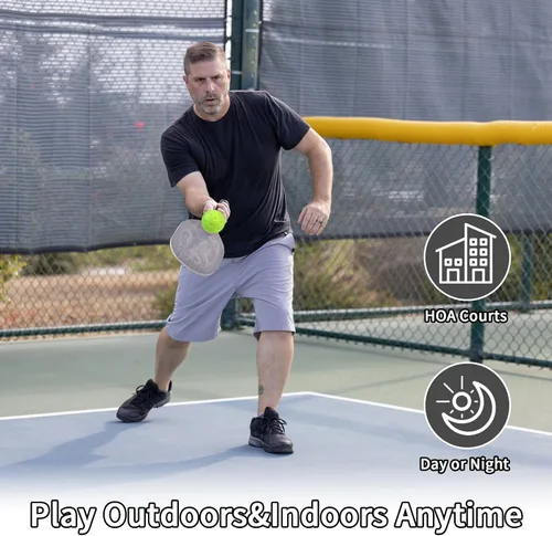 Vista 5 de MYKUJA Bolas de pickleball de espuma, bolas de espuma silenciosas para práctica de tenis y pickleball, bolas silenciosas para reducir el ruido